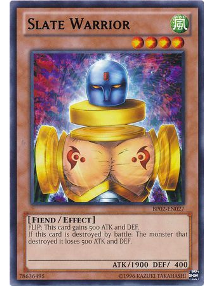 Slate Warrior - BP02-EN027 - Rare Unlimited 1