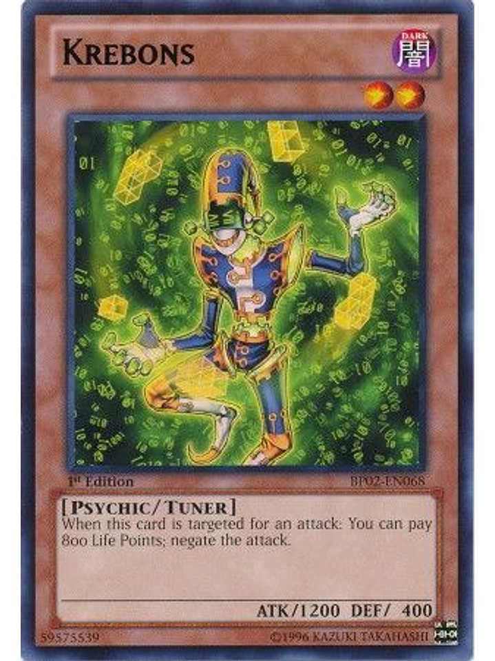 Krebons - BP02-EN068 - Rare 1st Edition 1