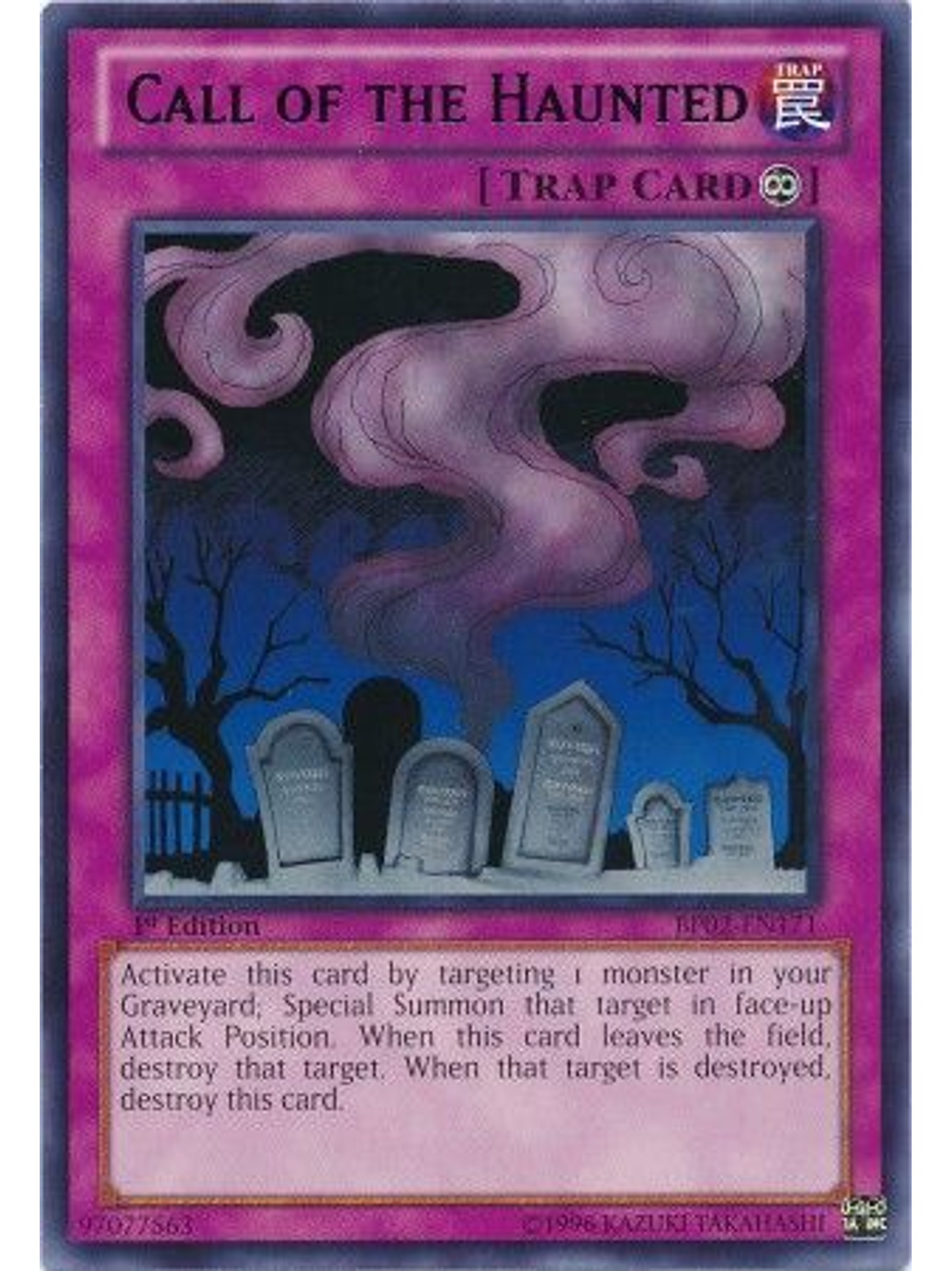 Call of the Haunted - BP02-EN171 - Rare 1st Edition 1