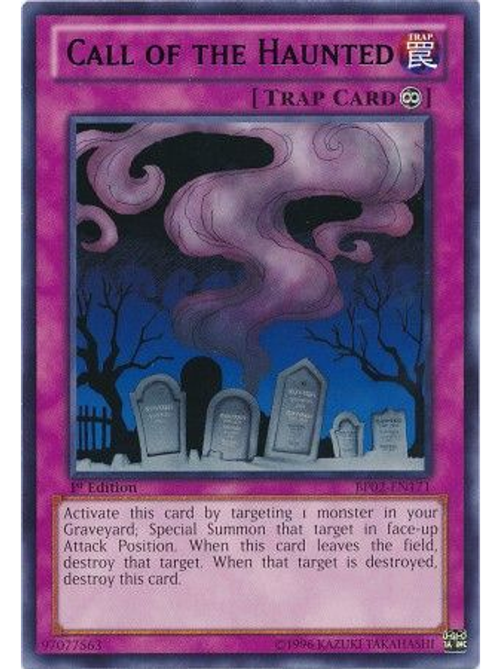Call of the Haunted - BP02-EN171 - Rare 1st Edition 1