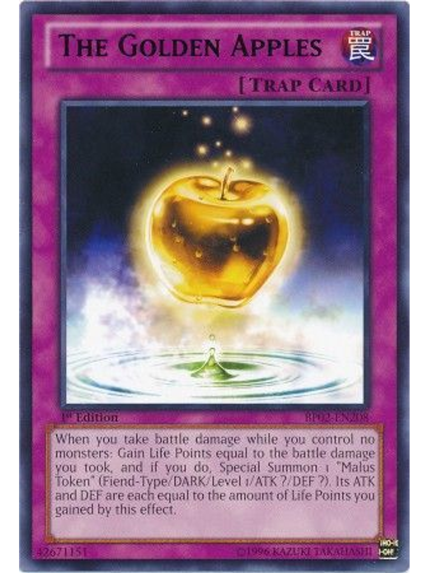 The Golden Apples - BP02-EN208 - Rare 1st Edition 1