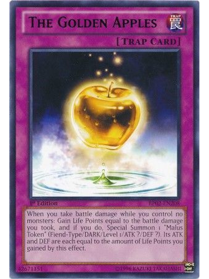 The Golden Apples - BP02-EN208 - Rare 1st Edition 1