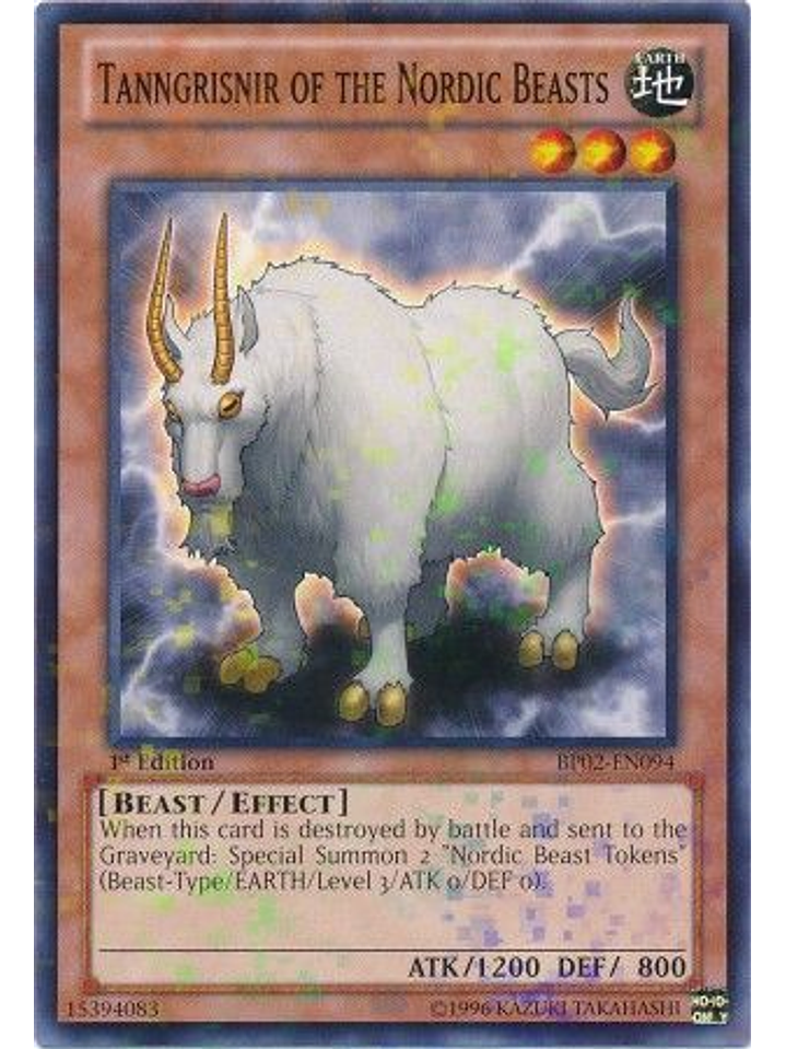 Tanngrisnir of the Nordic Beasts - BP02-EN094 - Mosaic Rare 1st Edition 1