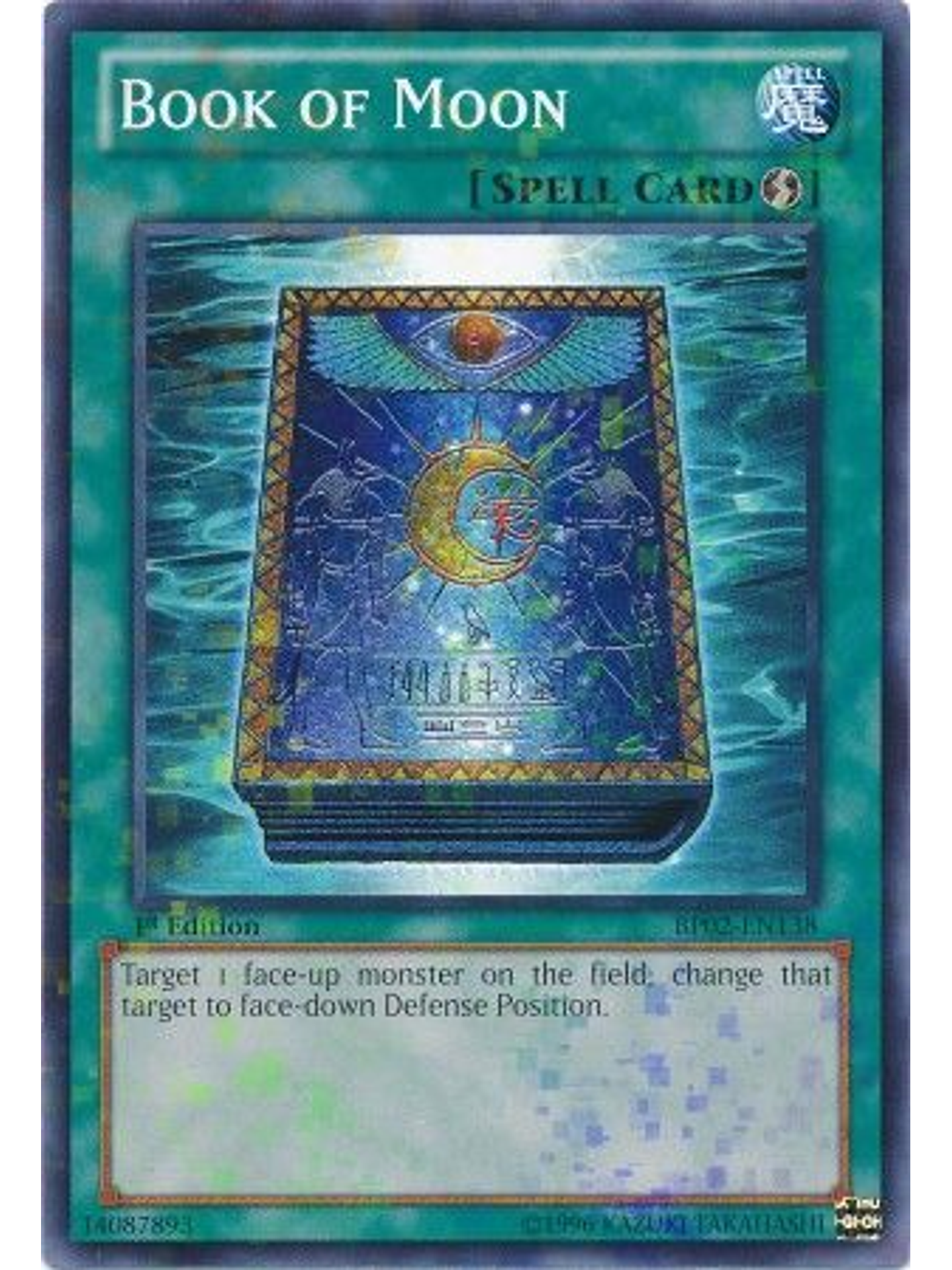 Book of Moon - BP02-EN138 - Mosaic Rare 1st Edition 1