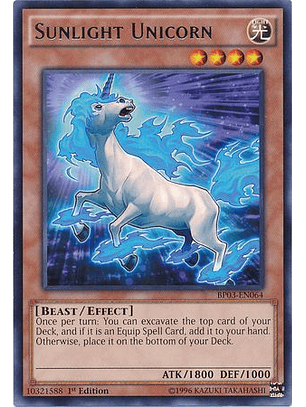 Sunlight Unicorn - BP03-EN064 - Rare 1st Edition