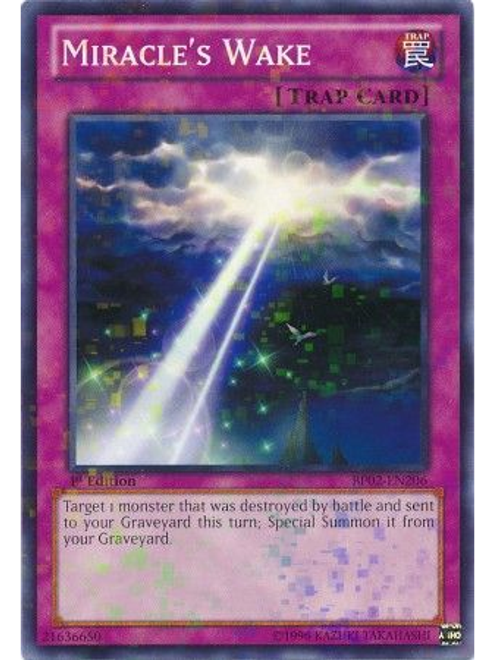 Miracle's Wake - BP02-EN206 - Mosaic Rare 1st Edition 1