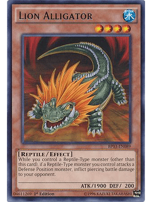 Lion Alligator - BP03-EN089 - Rare 1st Edition