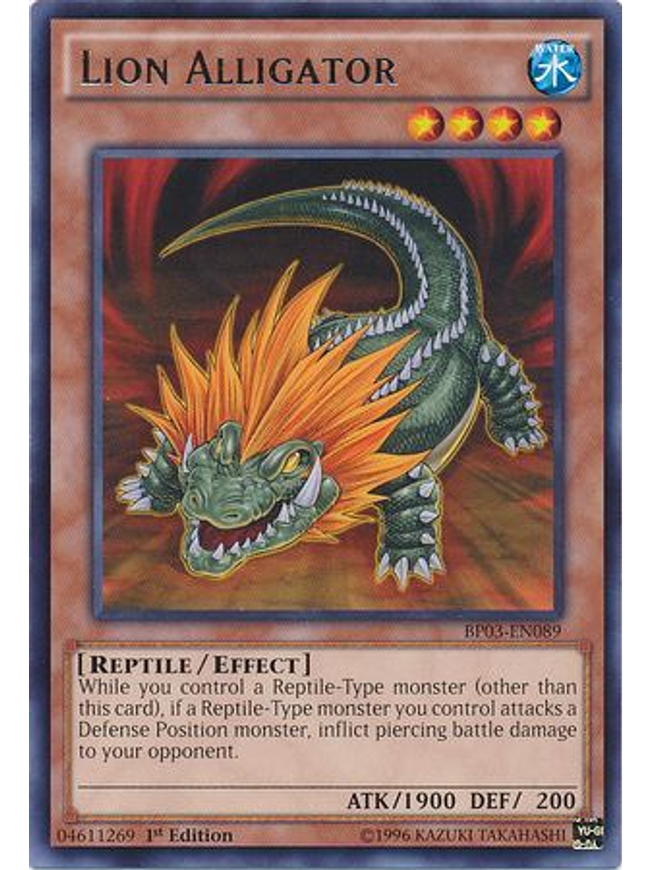 Lion Alligator - BP03-EN089 - Rare 1st Edition 1