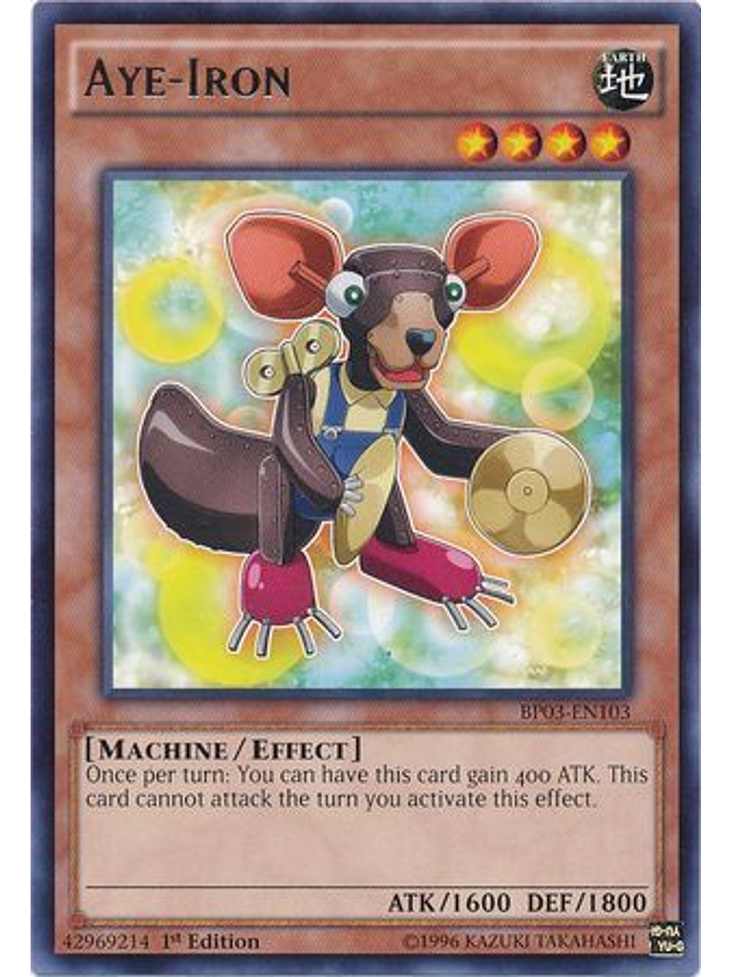 Aye-Iron - BP03-EN103 - Rare 1st Edition 1