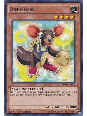 Aye-Iron - BP03-EN103 - Rare 1st Edition