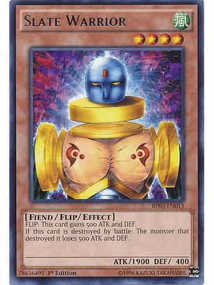 Slate Warrior - BP03-EN013 - Rare 1st Edition