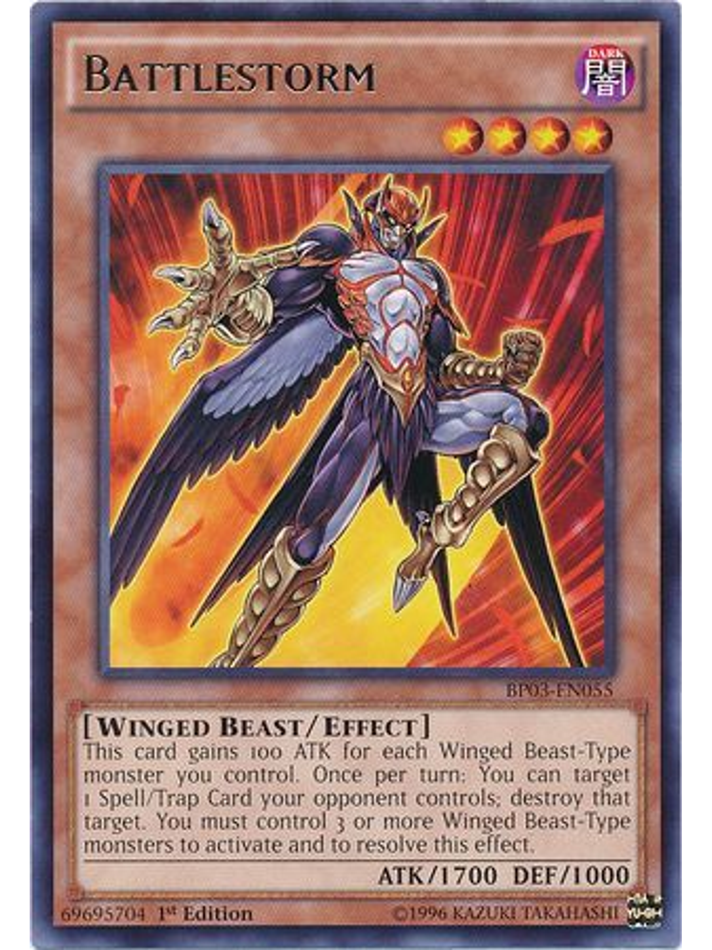 Battlestorm - BP03-EN055 - Rare 1st Edition 1
