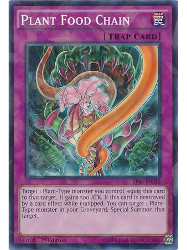 Plant Food Chain - BP03-EN212 - Shatterfoil Rare 1st Edition 1