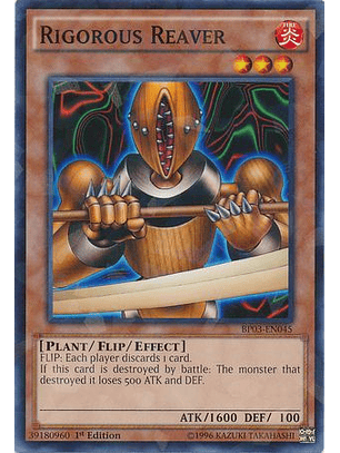 Rigorous Reaver - BP03-EN045 - Shatterfoil Rare 1st Edition