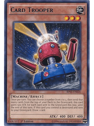 Card Trooper - BP03-EN026 - Rare 1st Edition