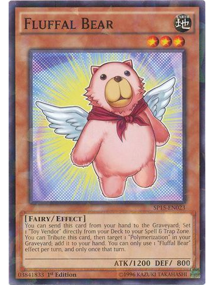 Fluffal Bear - SP15-EN023 - Shatterfoil Rare 1st Edition 1