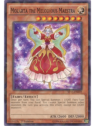 Mozarta the Melodious Maestra - SP15-EN019 - Shatterfoil Rare 1st Edition