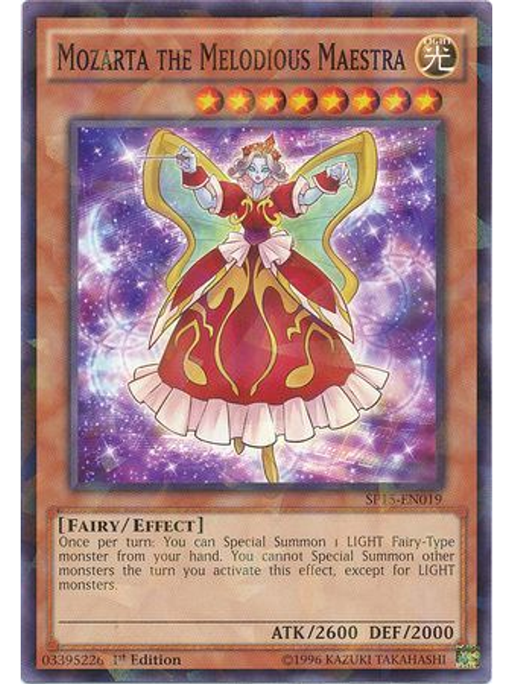 Mozarta the Melodious Maestra - SP15-EN019 - Shatterfoil Rare 1st Edition 1