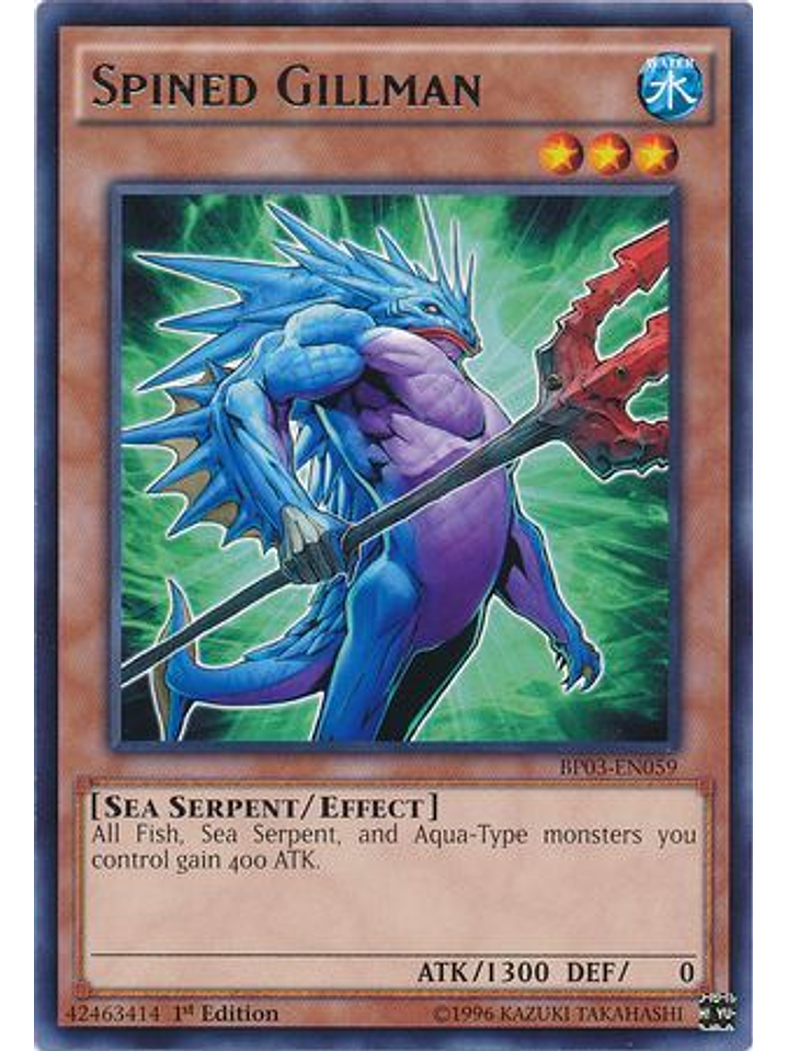 Spined Gillman - BP03-EN059 - Rare 1st Edition 1