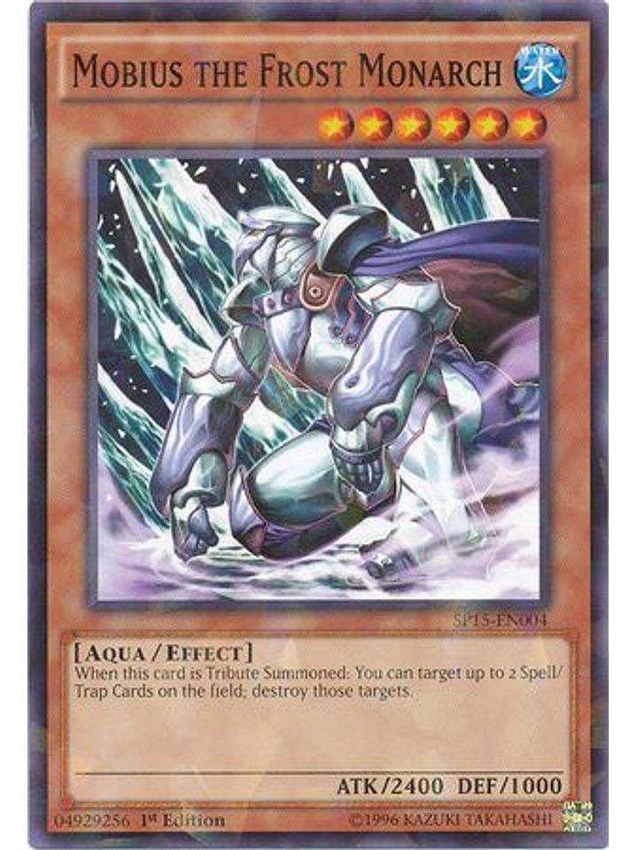 Mobius the Frost Monarch - SP15-EN004 - Shatterfoil Rare 1st Edition 1