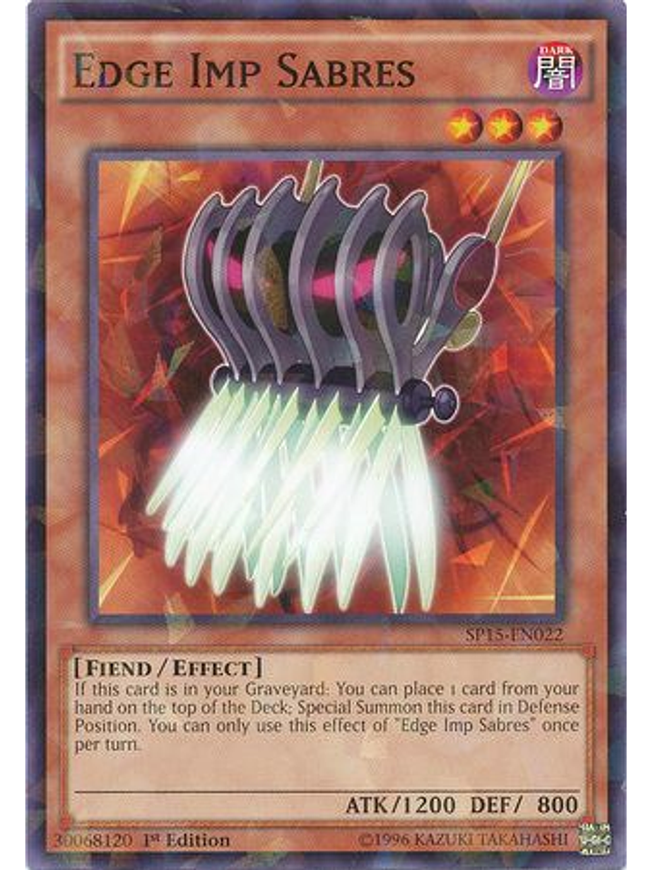 Edge Imp Sabres - SP15-EN022 - Shatterfoil Rare 1st Edition 1