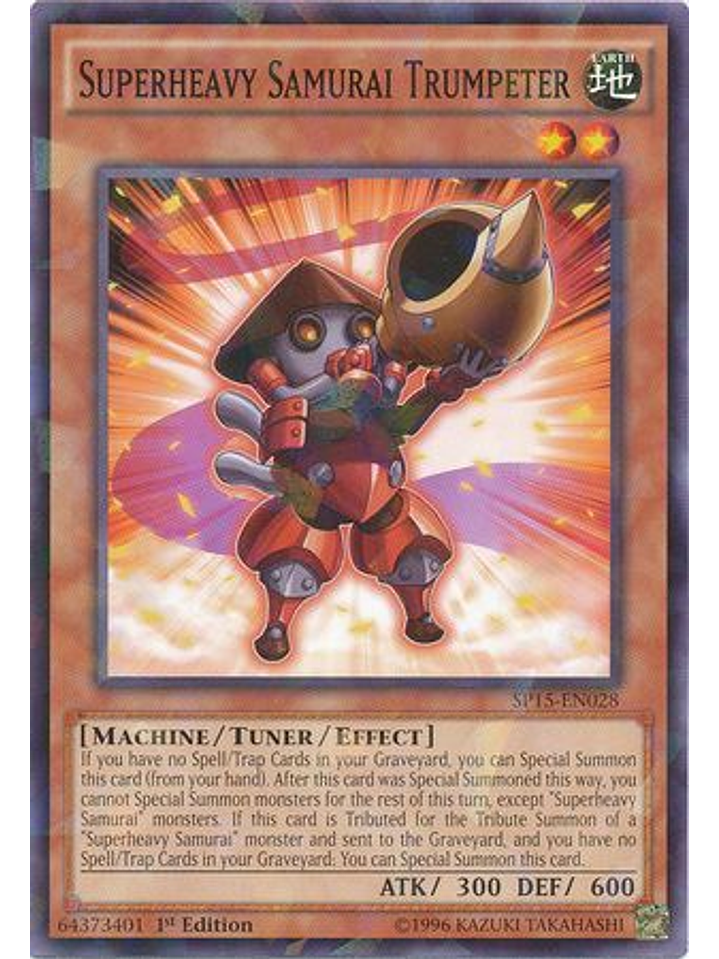 Superheavy Samurai Trumpeter - SP15-EN028 - Shatterfoil Rare 1st Edition 1