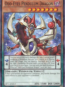 Odd-Eyes Pendulum Dragon - SP15-EN012 - Shatterfoil Rare 1st Edition