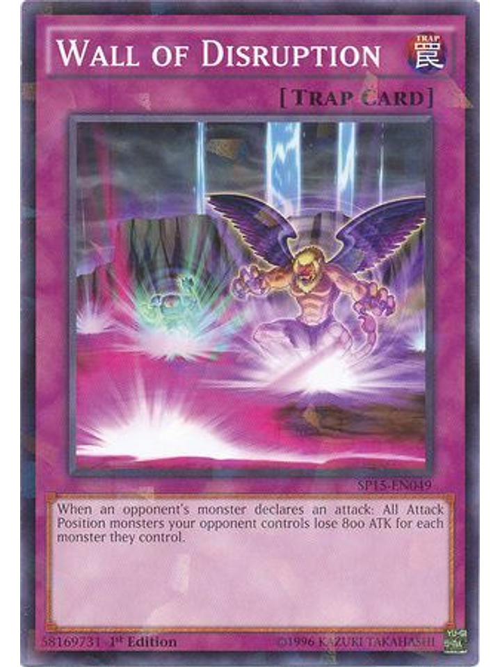 Wall of Disruption - SP15-EN049 - Shatterfoil Rare 1st Edition 1