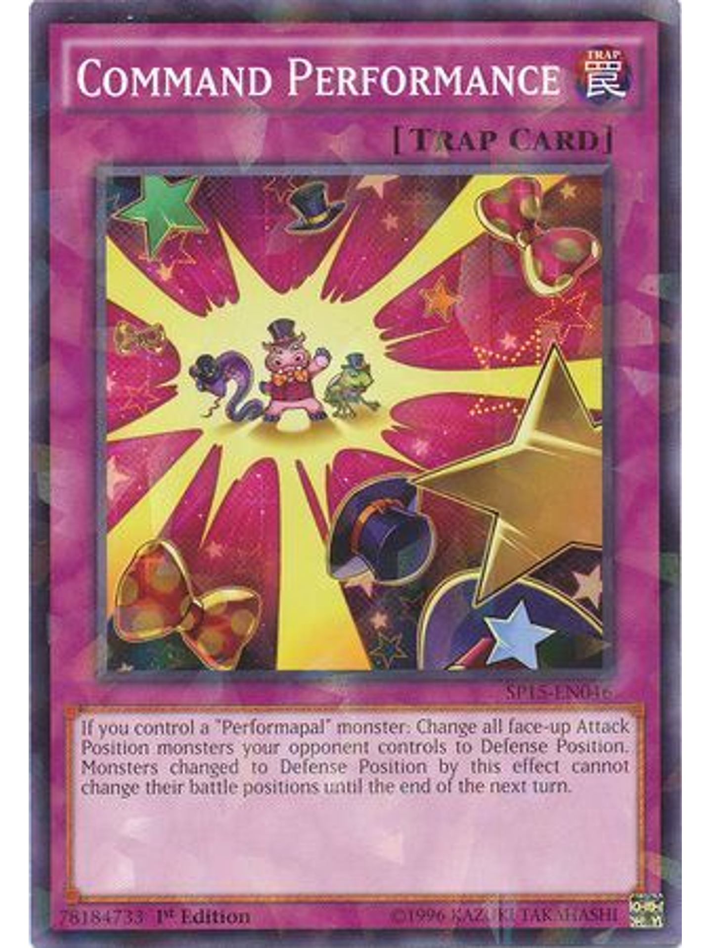 Command Performance - SP15-EN046 - Shatterfoil Rare 1st Edition 1