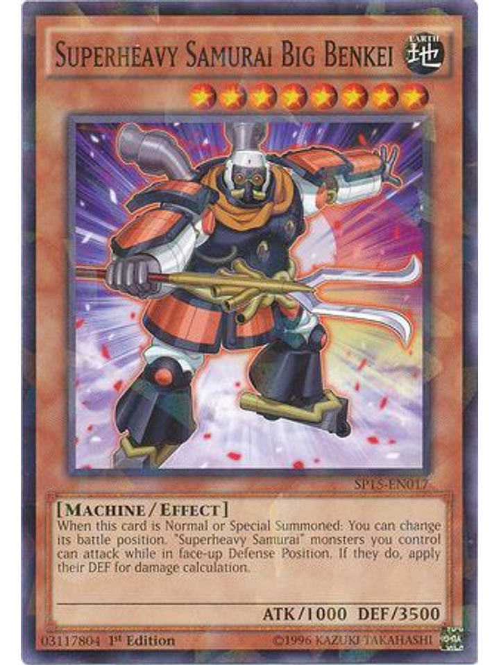 Superheavy Samurai Big Benkei - SP15-EN017 - Shatterfoil Rare 1st Edition 1