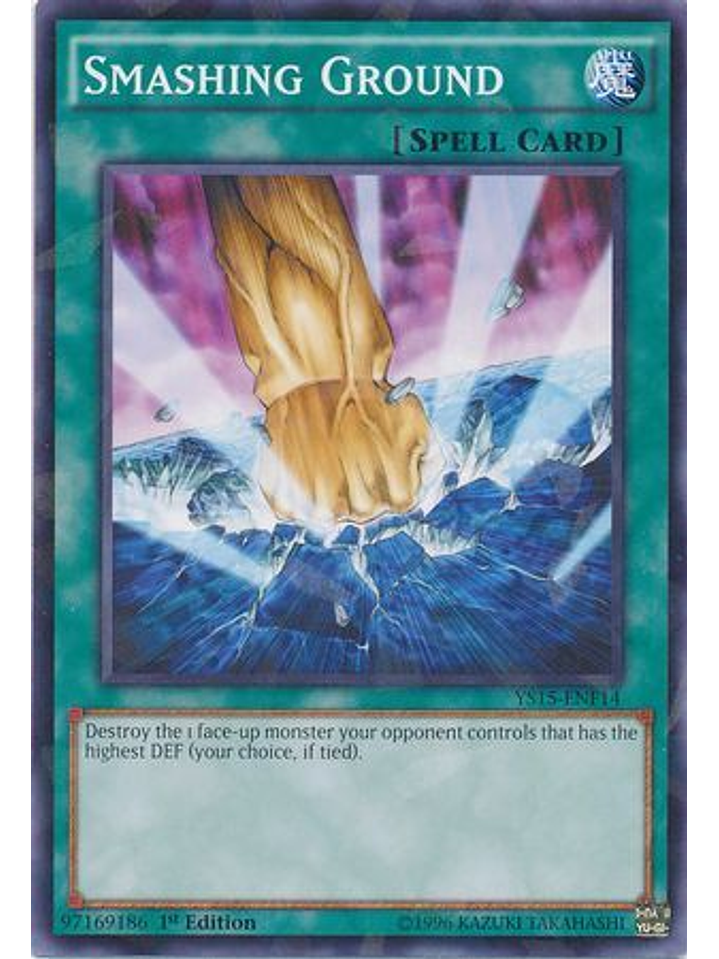 Smashing Ground - YS15-ENF14 - Shatterfoil Rare 1st Edition 1