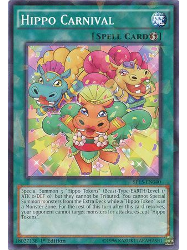 Hippo Carnival - SP15-EN040 - Shatterfoil Rare 1st Edition 1