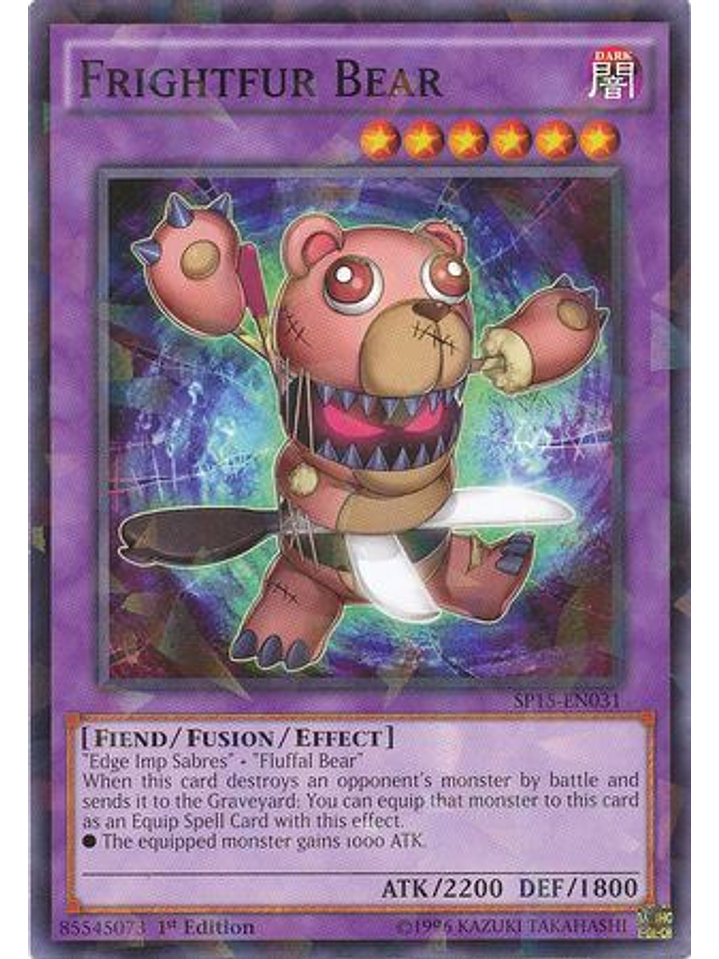 Frightfur Bear - SP15-EN031 - Shatterfoil Rare 1st Edition 1