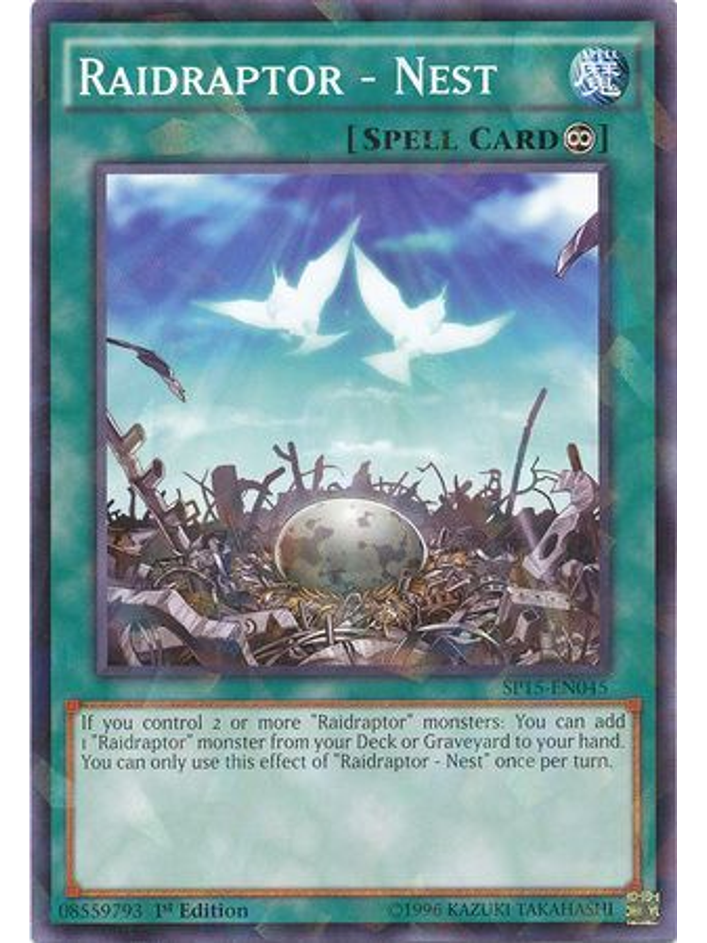 Raidraptor - Nest - SP15-EN045 - Shatterfoil Rare 1st Edition 1