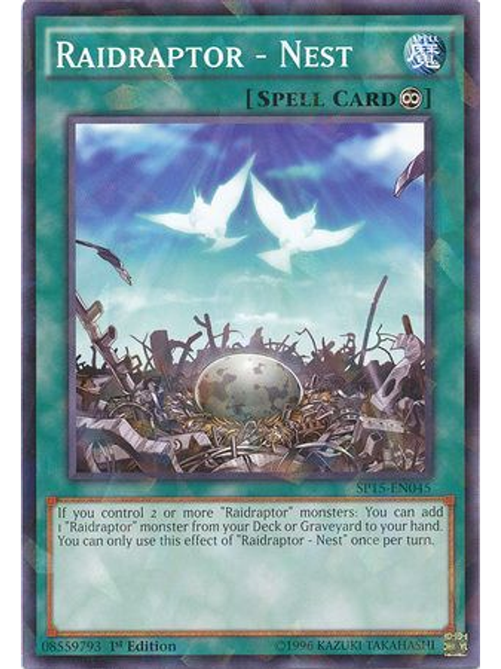 Raidraptor - Nest - SP15-EN045 - Shatterfoil Rare 1st Edition 1