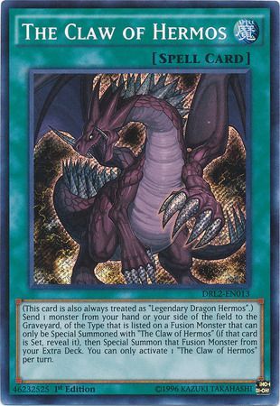 The Claw of Hermos - DRL2-EN013 - Secret Rare 1st Edition
