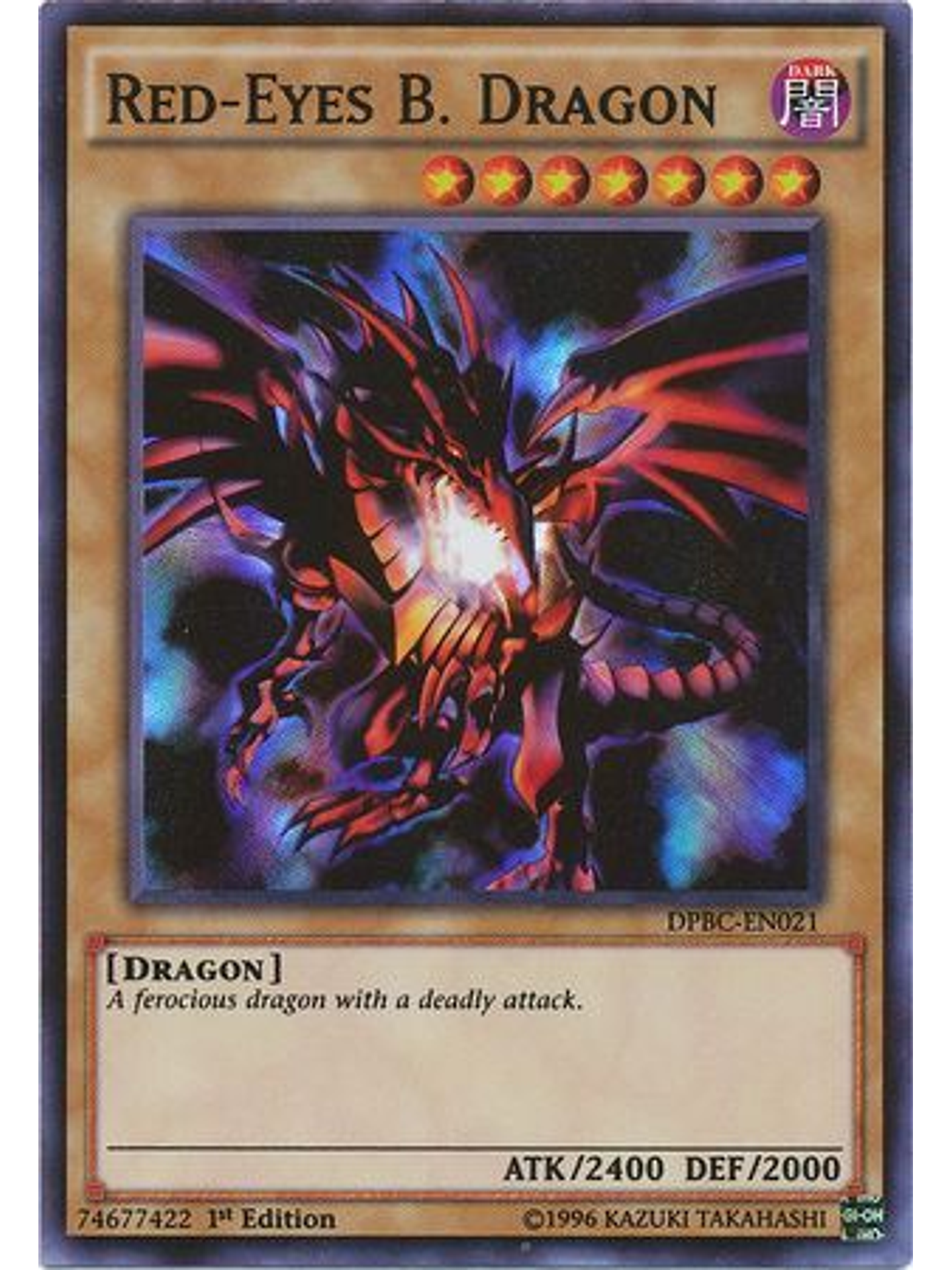 Red-Eyes B. Dragon - DPBC-EN021 - Super Rare 1st Edition 1