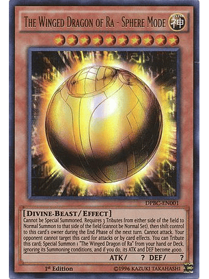 The Winged Dragon Of Ra - Sphere Mode - DPBC-EN001 - Ultra Rare 1st Edition