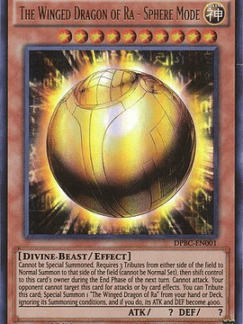 The Winged Dragon Of Ra - Sphere Mode - DPBC-EN001 - Ultra Rare 1st Edition