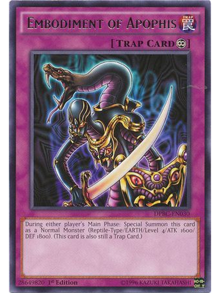 Embodiment of Apophis - DPBC-EN030 - Rare 1st Edition 1