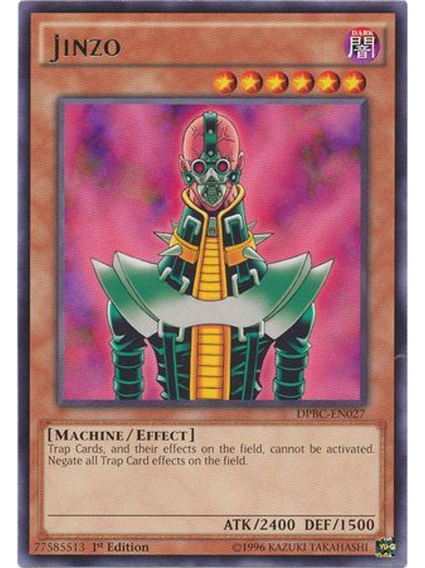 Jinzo - DPBC-EN027 - Rare 1st Edition 1