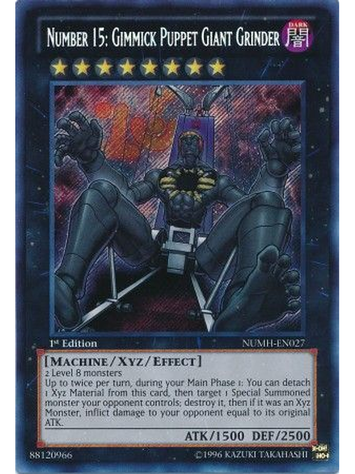 Number 15: Gimmick Puppet Giant Grinder - NUMH-EN027 - Secret Rare 1st Edition 1
