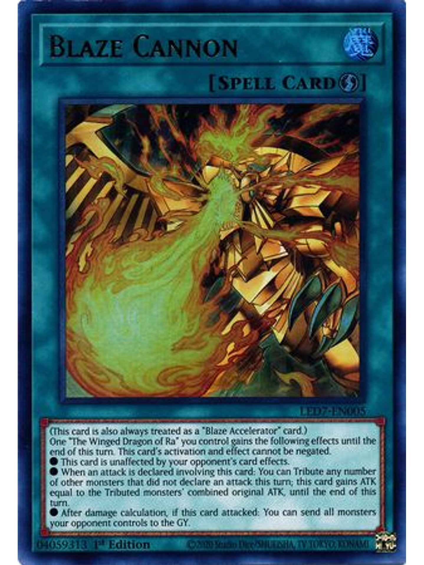 Blaze Cannon - LED7-EN005 - Ultra Rare 1st Edition 1