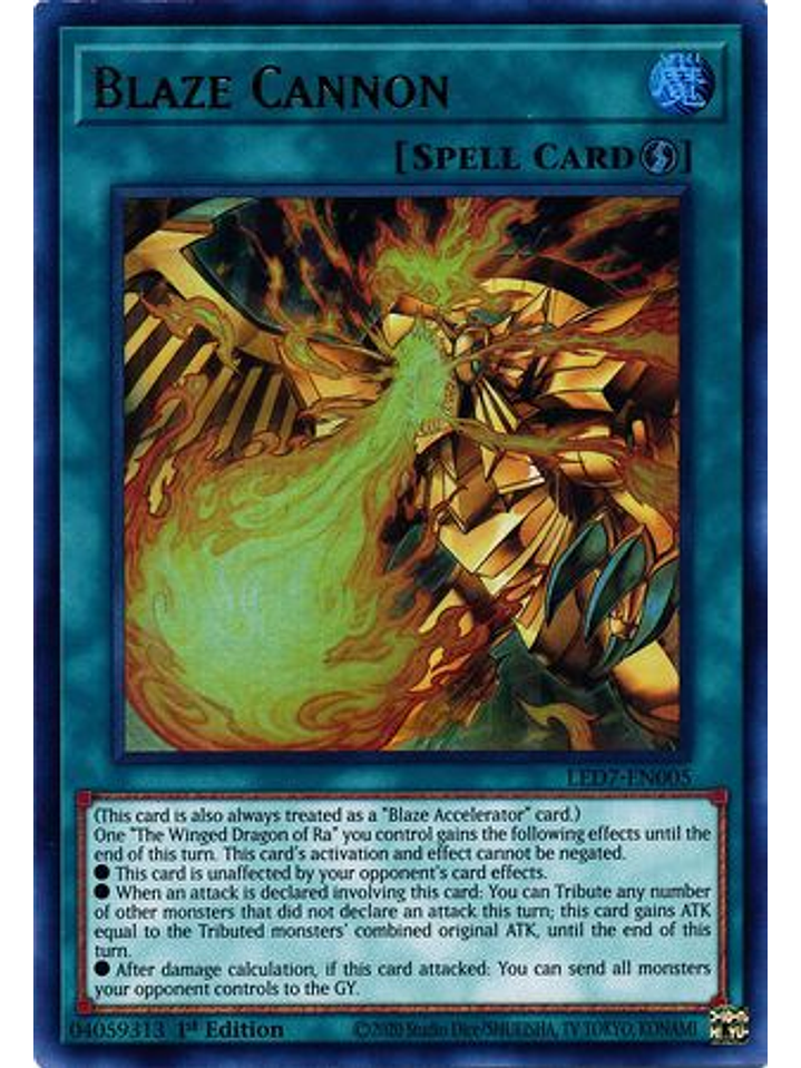 Blaze Cannon - LED7-EN005 - Ultra Rare 1st Edition 1