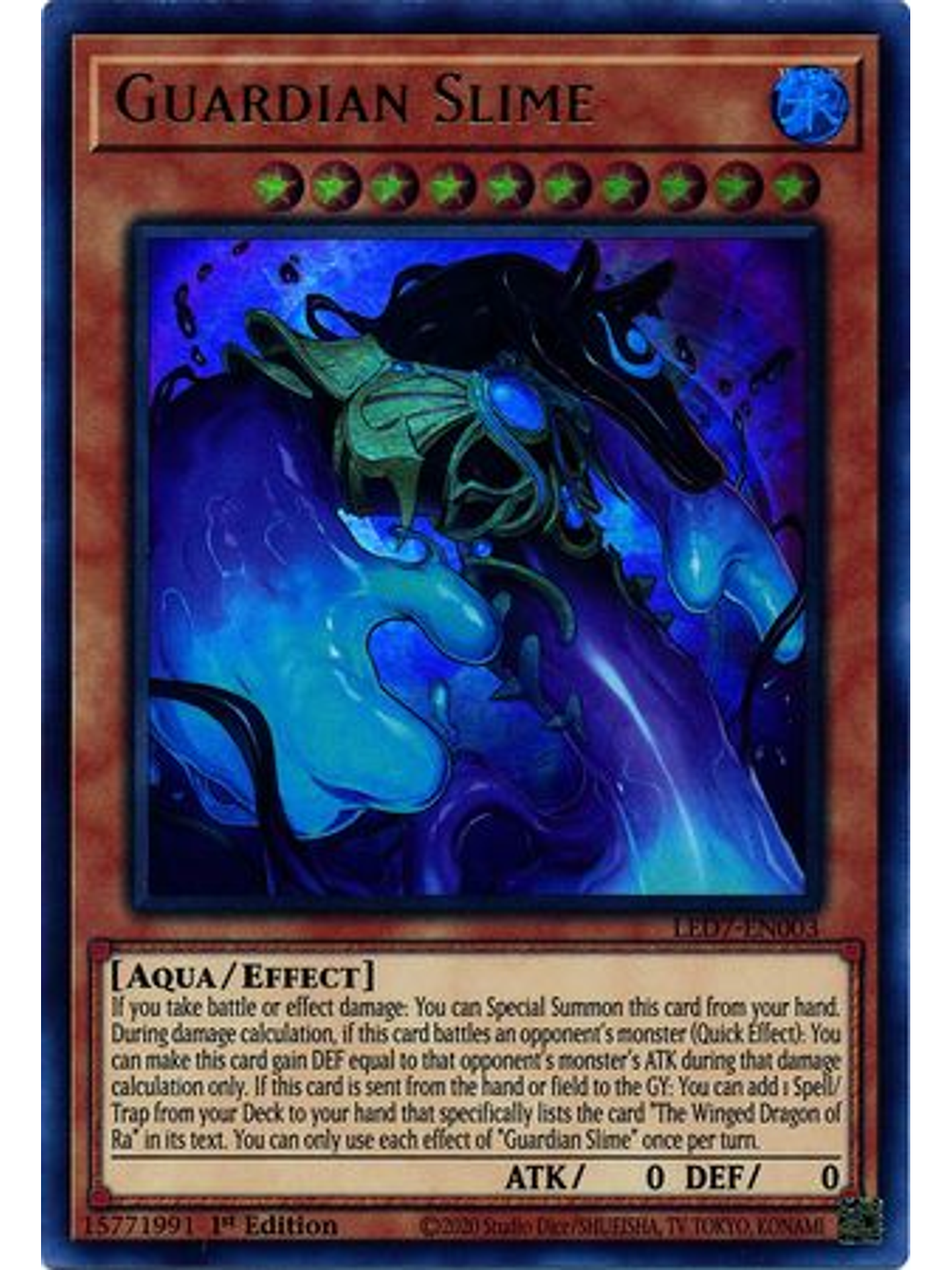 Guardian Slime - LED7-EN003 - Ultra Rare 1st Edition 1