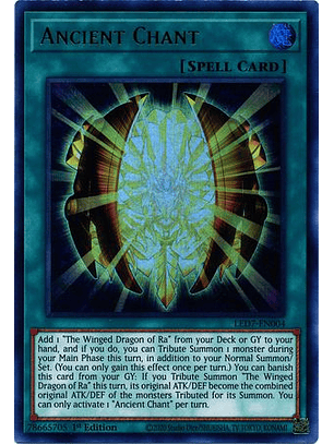 Ancient Chant - LED7-EN004 - Ultra Rare 1st Edition