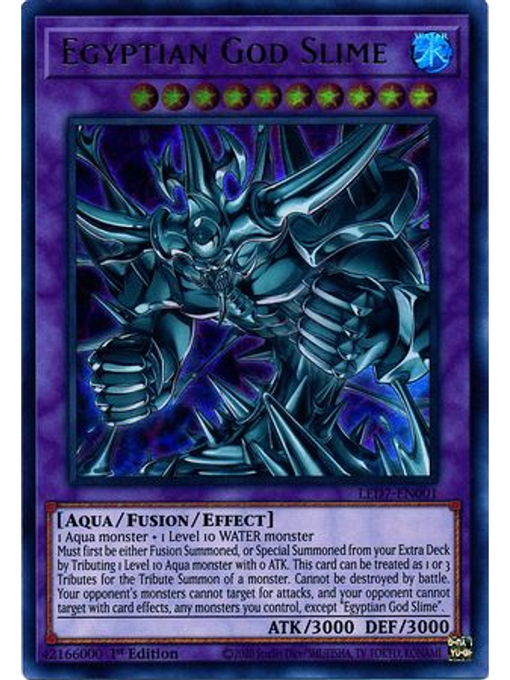Egyptian God Slime - LED7-EN001 - Ultra Rare 1st Edition 1