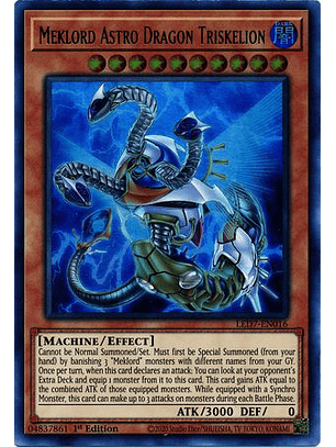 Meklord Astro Dragon Triskelion - LED7-EN016 - Ultra Rare 1st Edition