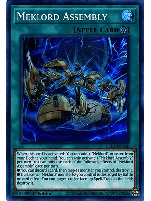 Meklord Assembly - LED7-EN020 - Super Rare 1st Edition