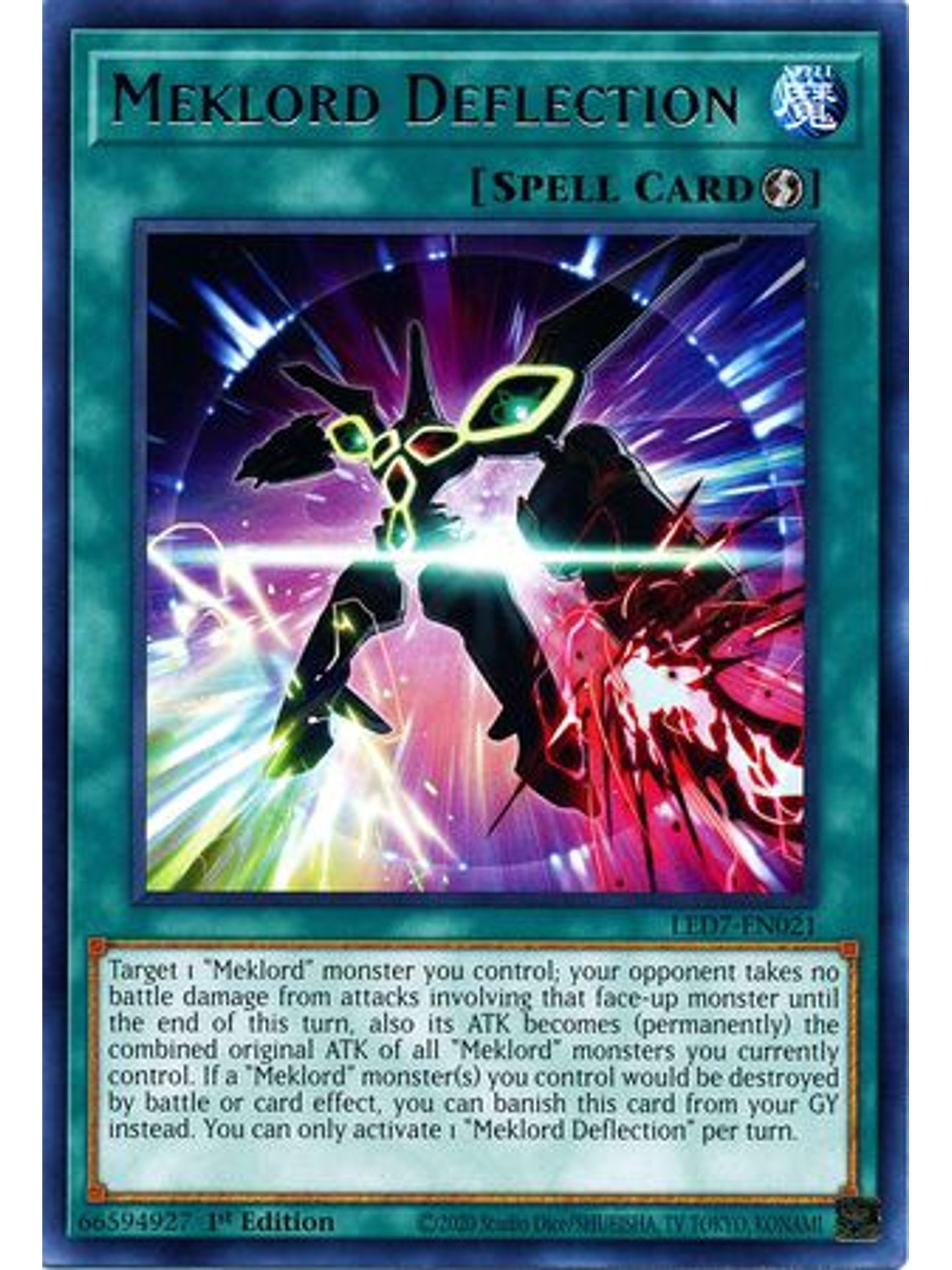 Meklord Deflection - LED7-EN021 - Rare 1st Edition 1